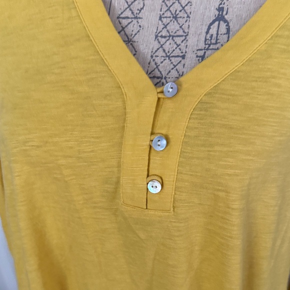 J. Jill Mustard Yellow Long Sleeve Top NWT Women’s size-L - Picture 3 of 10